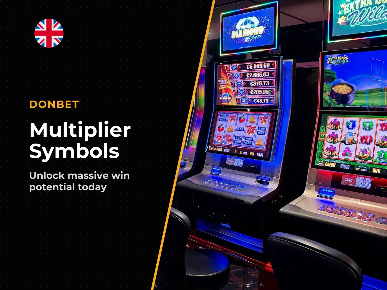 Multiplier symbols and payout potential. Multiplier