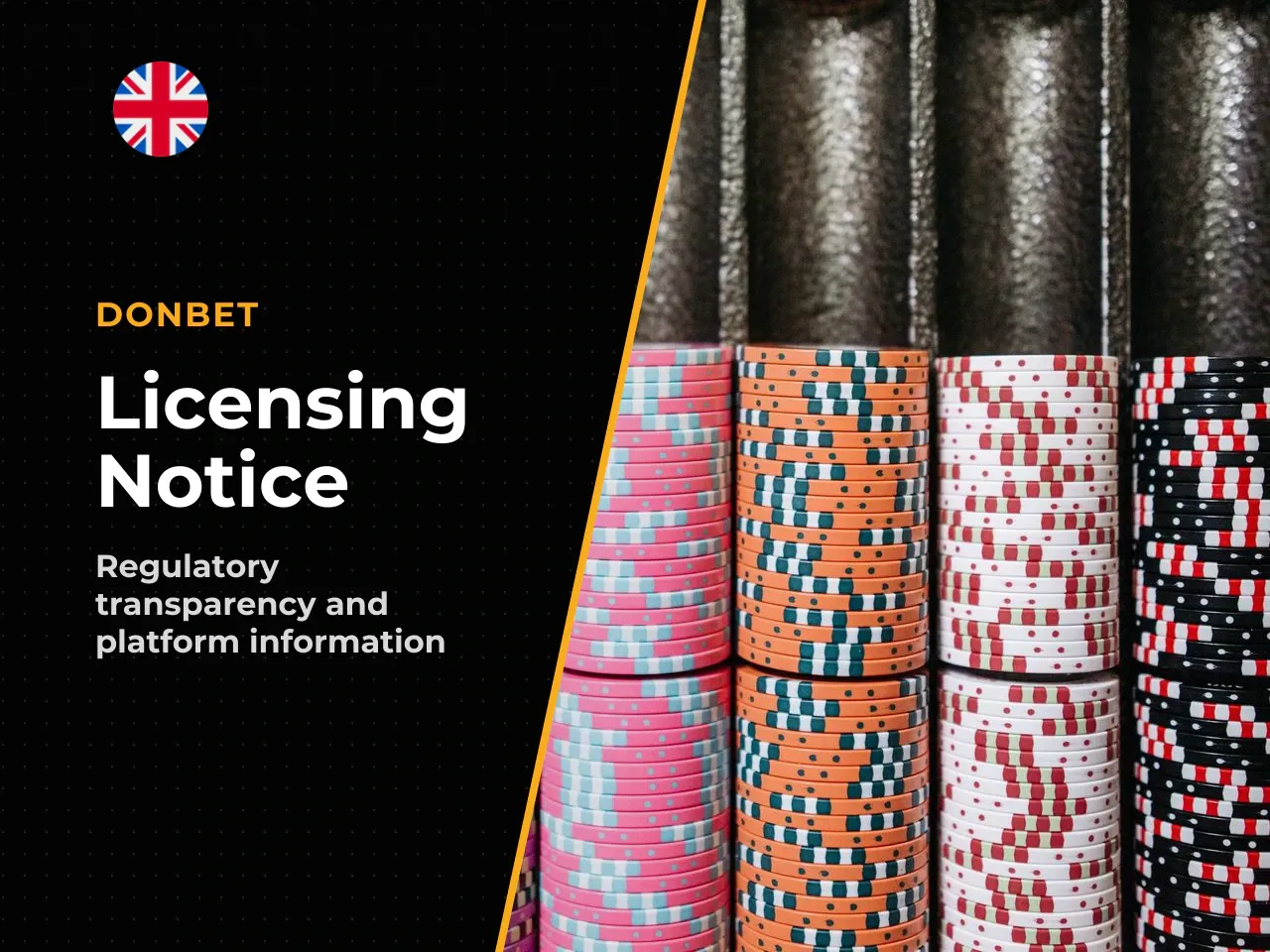 Important licensing notice Donbet is operated